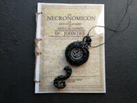Necronomicon Seal Cthulhu Mythos, Lovercraft Occult Necklace Magic Talisman, Esoteric Sigil Protection Amulet Octopus