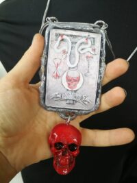 Skull Snake, Life Forever Tao Talisman Immortality, Magic Power Evil Eye Pendant Gothic Amulet