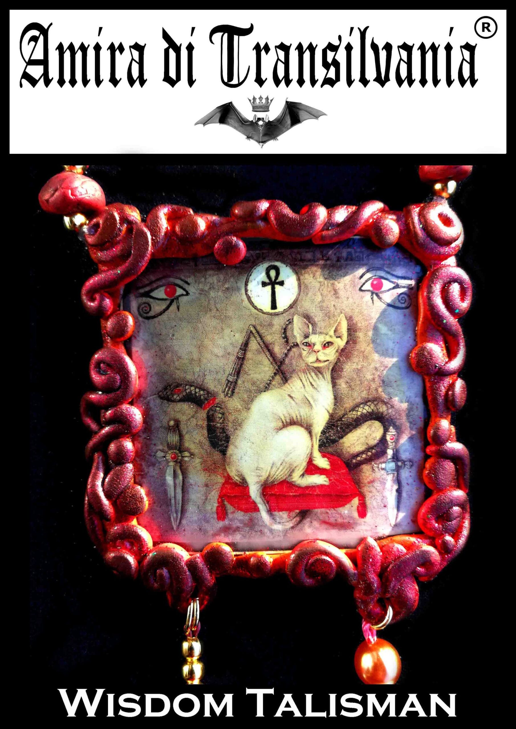 Sphynx Cat, Magic Talisman Egyptian Symbol Evil Queen Protection Amulet, Witchcraft Amulet Magical Power