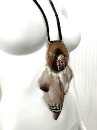 Dreamcatcher Amulet Necklace Native American, Shaman Drums Evil Eye Dream Catcher Talisman Occult Jewelry