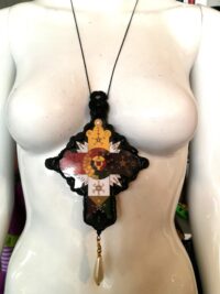 Golden Dawn Alchemy Cross, Steampunk Gothic Talisman Medieval Templar, Rosicrucian Witchcraft Symbols Goth Jewel Pendant