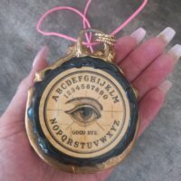 Ouija Board Talisman, Psychic Reading Magic Amulet, Clairvoyant Witchcraft Pendant, Evil Eye Witch Jewelry