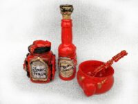 Magic Potion Bottle, Spell Jar Apothecary Cabinet Vintage Glass, Amortentia Love Forever Altar Ritual
