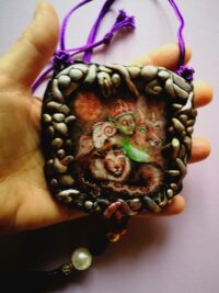 Asmodeus Demon, Protective Talisman Lion Amulet, Evil Eye Magic Power, Goth Jewel Witchcraft, Lemegeton Goetia Sigil