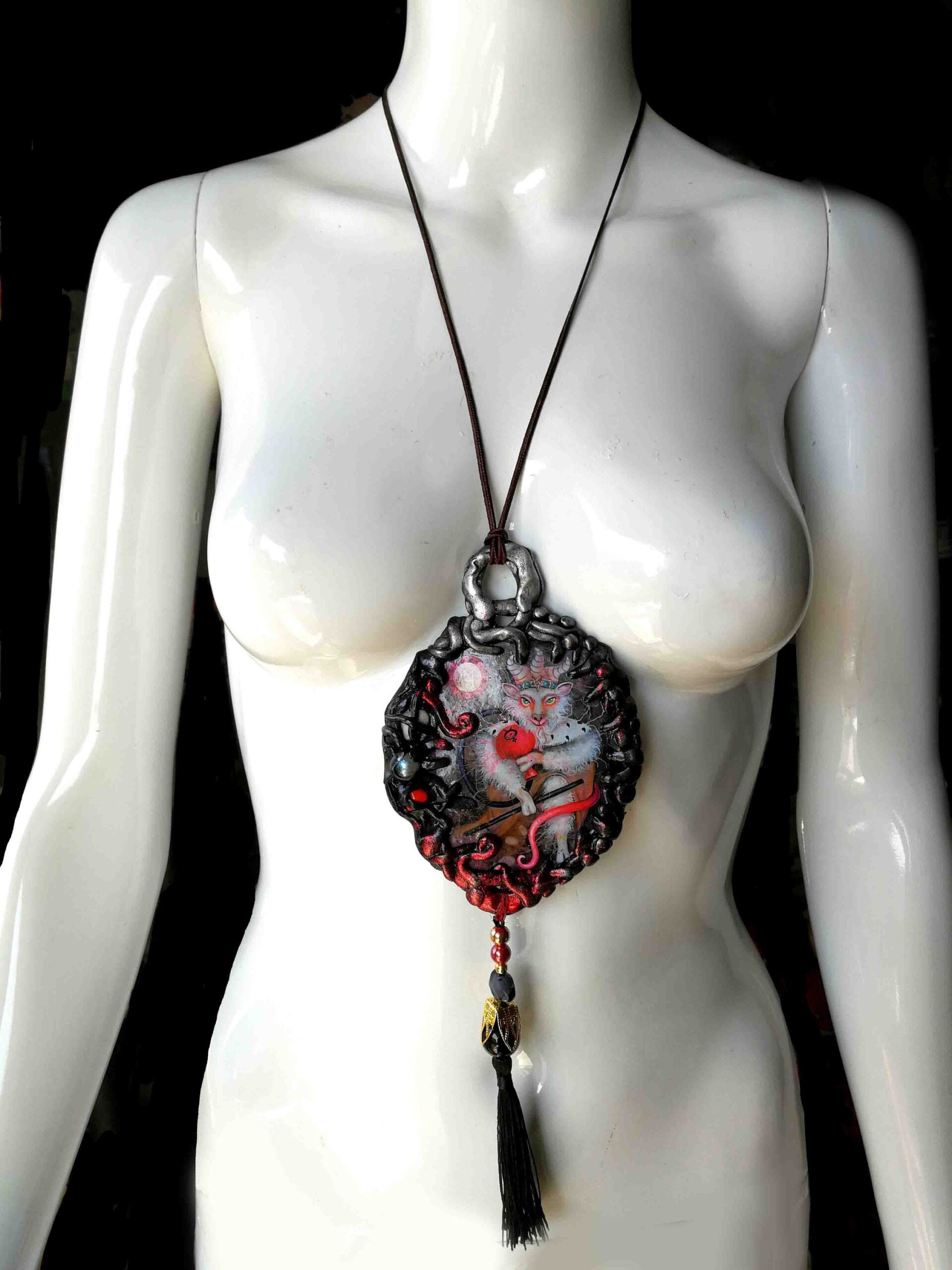 Focalor Demon, Protective Talisman Amulet Evil Eye, Magic Power Goth Jewel, Witchcraft Lemegeton Goetia Goat