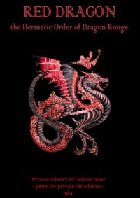 Antique Book Esoteric Occultism, Witchcraft Occult Red Dragon Rouge Order, Magic Grimoire Forbidden Knowledge