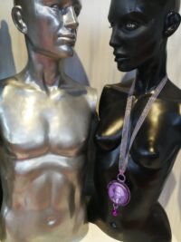 I am Saint Germain, Protection Amulet Purple Flame Pendant, Immortality Talisman Necklace Occult Jewelry