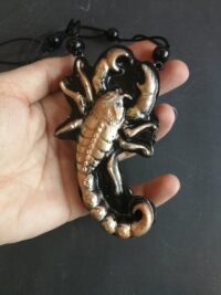 Sign of Scorpion Constellation, Star Horoscope Talisman Necklace, Zodiac Amulet Divination Pendant, Jewelry Water Sign