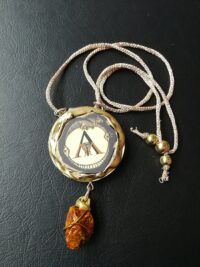 Green Dragon Amulet, Devil Eye Fantasy Evil Protective Talisman Pendant Stone, Viking Magick Jewelry