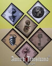 double face symbol tarot cards deck rare limited edition handmade collectible gypsy art curiosity divination vintage antique oracle + Ebook