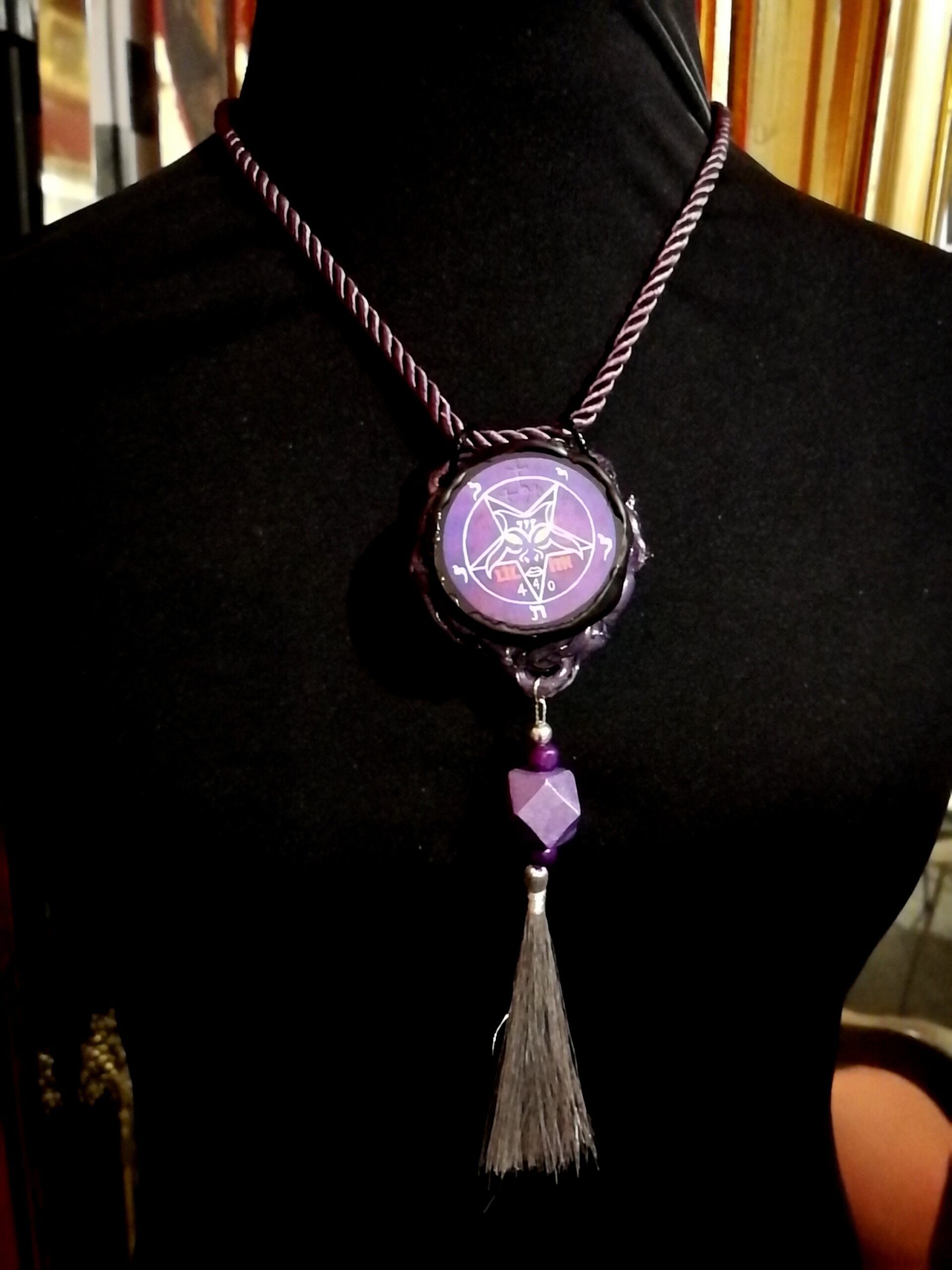 Lilith Goddess Dark Sigil Amulet Magic Feminine Power, Seal Power Talisman Inverted Pentagram Star