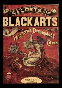Antique Book, Occultism Black Magic, Esoteric Manuscript Witchcraft Demonology, Magick, Secret Societies Sorceries Art