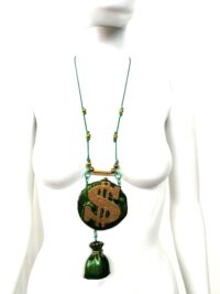 Dollar Symbol Necklace Talisman Pendant, Spell Money Wealth Attraction Amulet, Most Powerful Good Luck Ritual Get Rich
