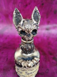 Apothecary Bottle, Magic Potion Bat Vampire, Dracula Immortality Sorcery, Witchcraft Supplies Vintage Mason Jar