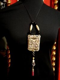 Japanese Talisman, Omamori Lovers Magic Amulet, Talisman Law of Attraction Eternity Love Samurai Jewelry