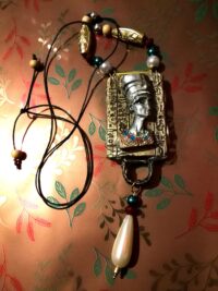 Queen Nefertiti, Egyptian Goddess God Ancien Egypt Deity, Mythology Pharaon Jewelry Hieroglyphics Symbols Papyrus