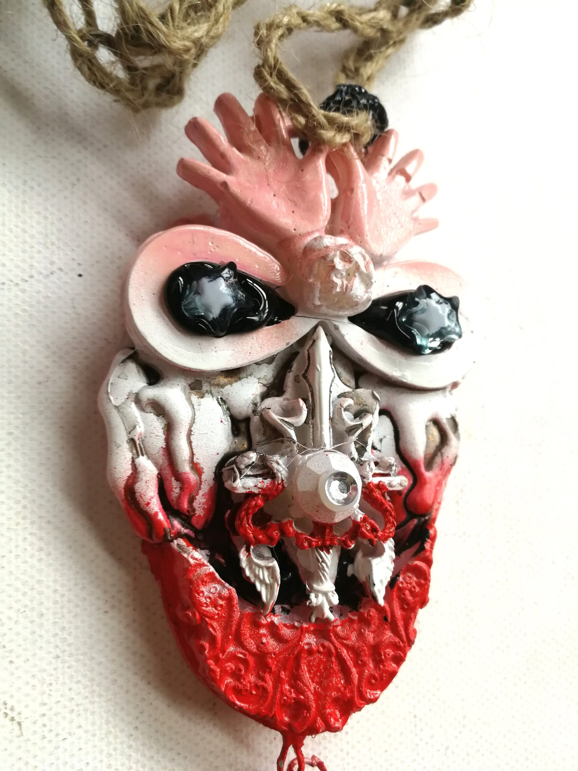 Hawaiian Jewelry, Talisman Hoodoo Voodoo, Devil Geek Conjurers, Magic Power Aloha Folk Ethnic Amulet