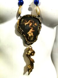 Guardian Angel Amulet, Cherubim Pendant Coronation Occult Jewelry Magic Talisman Archangel Charm, Seraphim Cherub