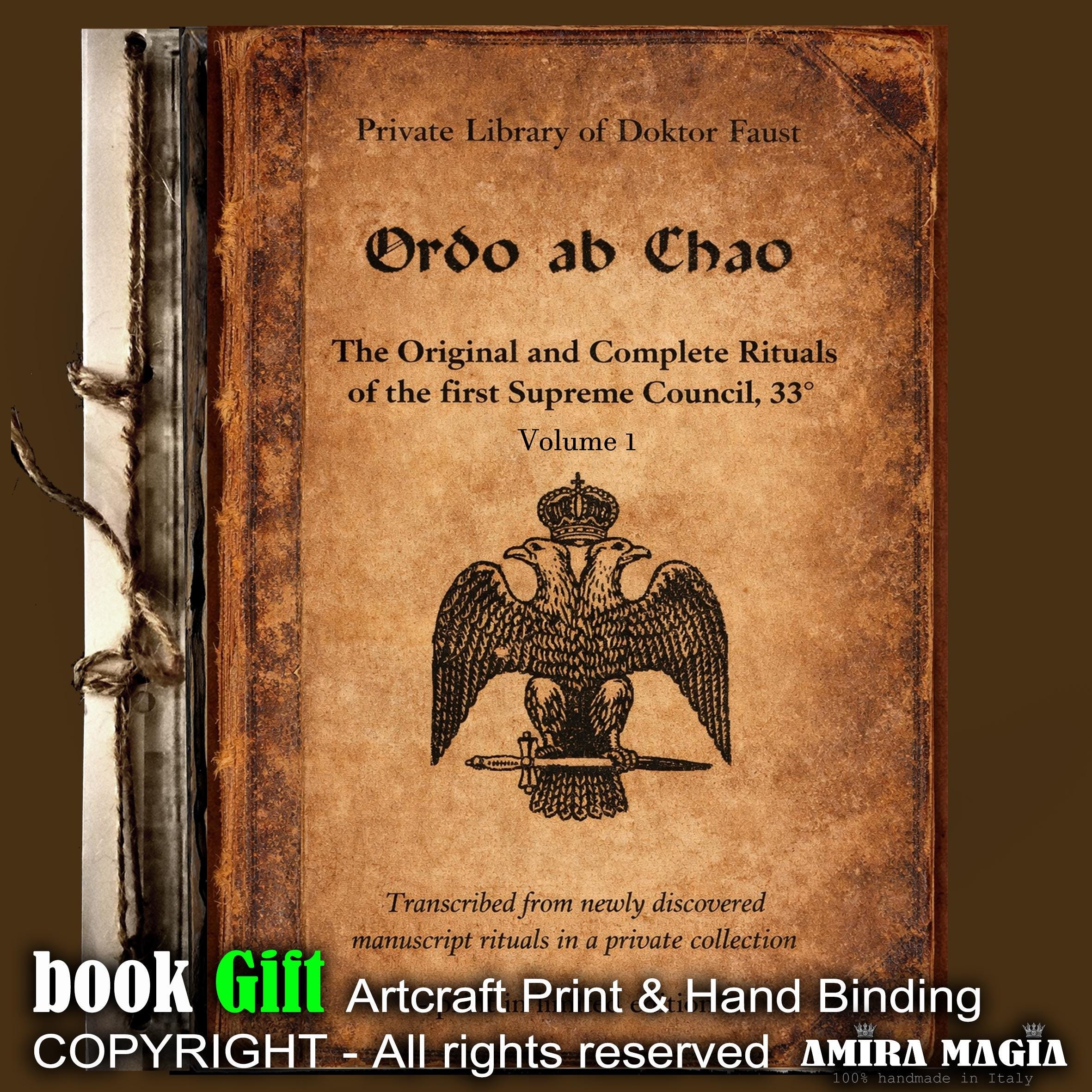Ordo ab Chao Book, Opus Magnum Masonic Degrees Esoteric Secret Society Freemasonry Sorority Gifts