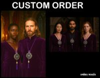 Baphomet Pendant, Magic Talisman Goth Jewel, Satanic Symbol Lucifer Sigil, Inverted Pentagram Star Demon