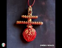 Dracula Talisman Bat Vampire, Gothic Cross Transylvania Necklace, Dragon Crown Pendant, Count Vlad Tepes