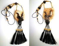 Capricorn Necklace Zodiac Sign Jewelry, Black Goat Pagan Pendant, Amulet Charm Symbol Esoteric Talisman