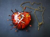 Voodoo Spell, Magic Talisman Witchcraft Pendant, Witch Jewelry Necklace Amulet, Once Upon a Broken Heart