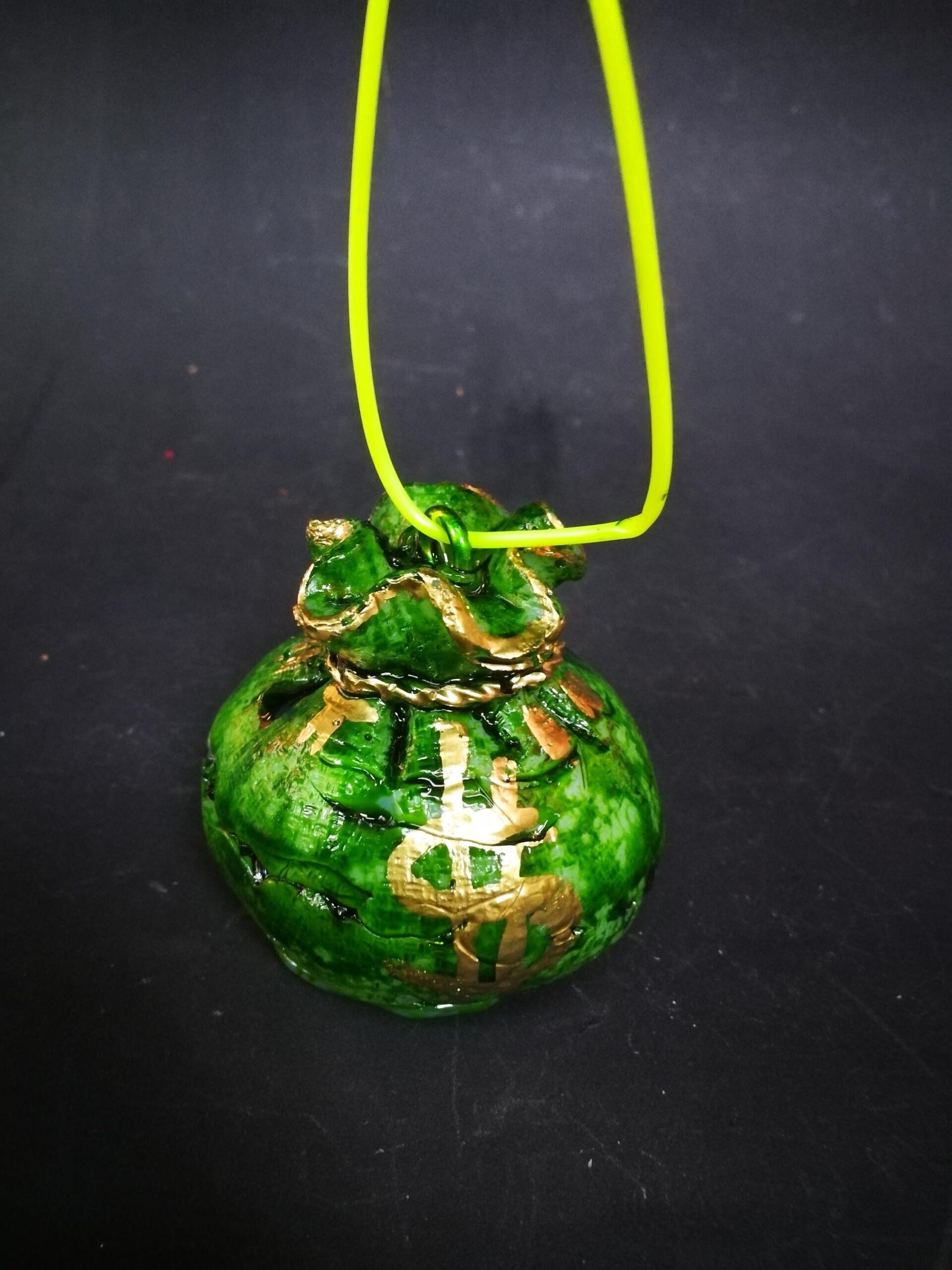 Dollar Symbol Pendant, Good Luck Amulet, Manifestation Money Wealth Attraction, Abundance Richness Talisman Jewelry
