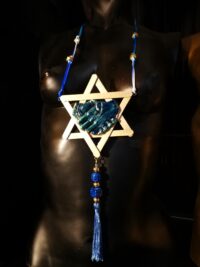 David Star Necklace Brotherhood Talisman, Amulet of Omnipotence's Shadow Flame, Mystical Jewish King Solomon Hebrew