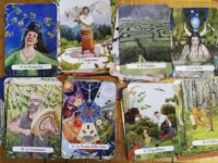 art tarot cards deck handmade painted set major minor arcana limited edition collectible curiosity cartomancy reading vintage antique oracle