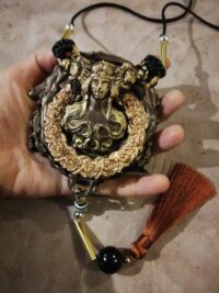 Hecate Goddess, Gothic Amulet Dark Magic Talisman Witchcraft Pendant, Witch Jewelry Symbol Inverted Pentagram
