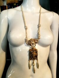 Tara Goddess Quan Yin Necklace Talisman Pendant, Kwan Yin Divine Feminine Ethnic Orient, Jewelry Prayer Amulet Yoga Taos