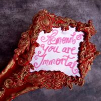 Magic Mirror, Vampire Immortality Spell, Evil Eye Protection, Witchcraft Devil Vanity, Occult Gothic Decor