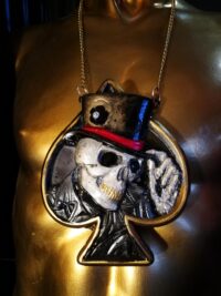 Baron Samedi Talisman, Cuckold Symbol Amulet Necklace, Personalized Voodoo Skull Pendant, Magic Witchcraft Guidance