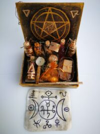 Magic Potion Chest of Drawers, Witchcraft Supplies Starter Kit Vintage Apothecary Cabinet, Spell Jar Witch Sigil