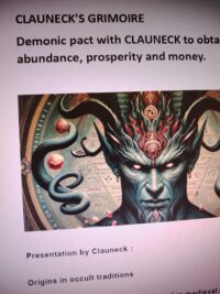 Forbidden Knowledge, Luciferian Clauneck Bune Mammon Lucifer, Magick Grimoire Money Mindset, Practical Magic Book