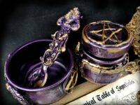 Magic Potion Apothecary Bottle, Witchcraft Spells Periodic Table Altar Sanctuary, Dark Witch Sorcery Mirror