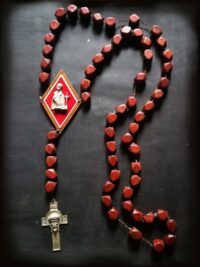 Antique Rosary, Crucifix Jesus Vintage Reliquary Church, Christian Catholic Religion Saints, Religious Relic Vatican Pope