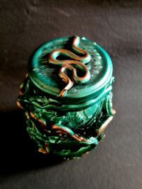 Spell Jar, Magic Potion Bottle, Snake Venom Apothecary Cabinet Vintage, Serpent Elixir of Life Forever, Eternal Youth