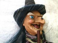 Witch Doll Macabre Babayaga, Old Antique Voodoo Macabre Baba Yaga, Witchcraft Supplies Salem Massachusetts