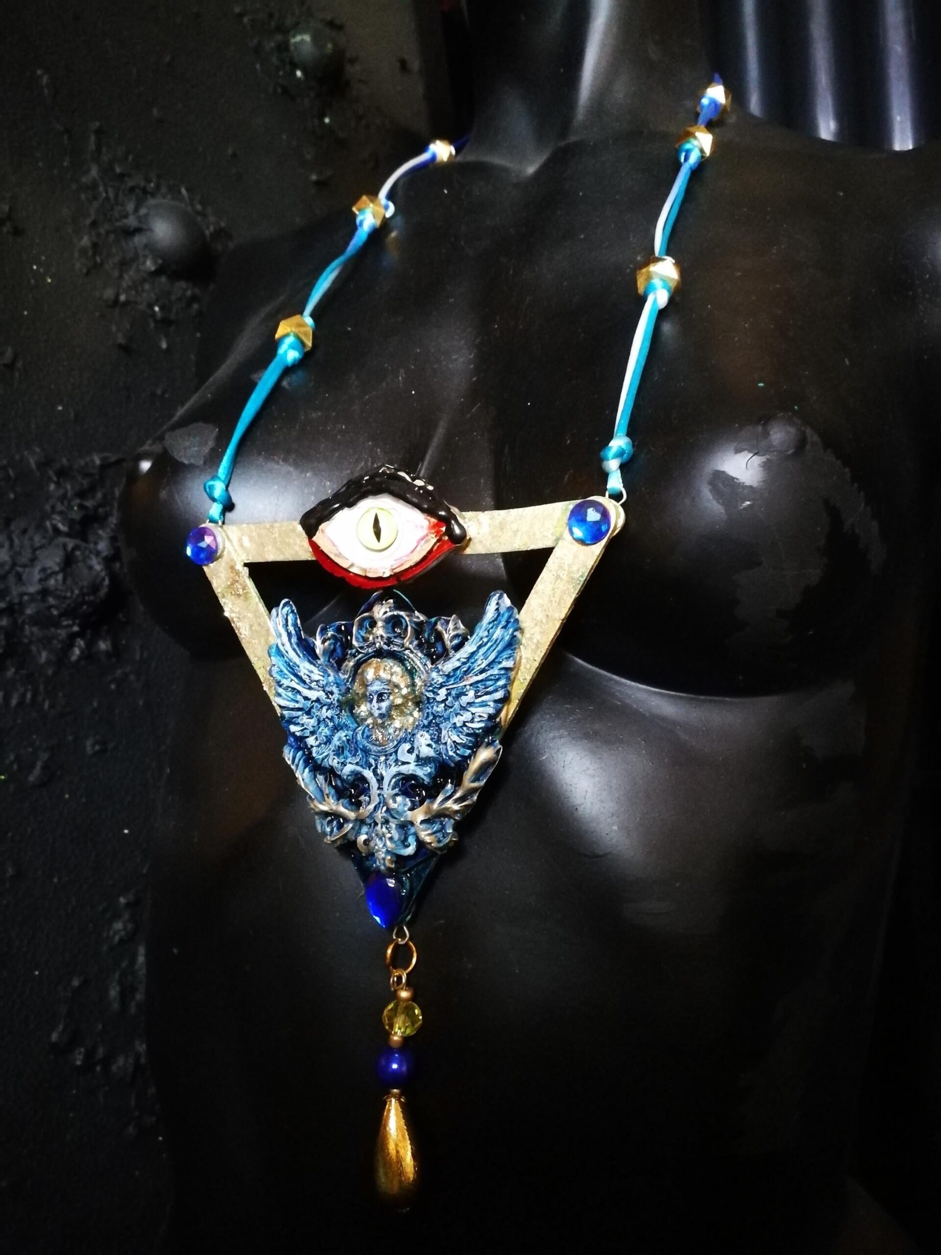 Enochian Angel Spirit Vessel. Dr. John Dee Amulet, Metaphysical Occult Jewelry Astrological Talismans Necklace