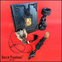 Witchcraft Set, Baphomet Magic Kit Sorceries, Candle Stick Incense Burner, Feather Pen Talisman Amulet