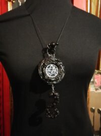 Necronomicon Seal Cthulhu Mythos, Lovercraft Occult Necklace Magic Talisman, Esoteric Sigil Protection Amulet Octopus