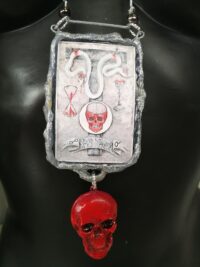 Skull Snake, Life Forever Tao Talisman Immortality, Magic Power Evil Eye Pendant Gothic Amulet
