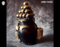 Apothecary Cabinet, Magic Potions Bottle, Vintage Witchcraft Jar, Egyptian Magick Ritual Incense Burner, Egypt Pharaoh
