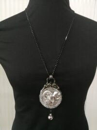 Sign of Aries Constellation, Star Horoscope Talisman Necklace, Zodiac Amulet Divination Pendant, Men's Jewelry Fire Sign