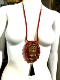 Taoist Art Necklace Talisman Pendant, Tao Symbol Ethnic Oriental Jewelry Prayer Amulet, Asian Magic Yoga Taos Charm