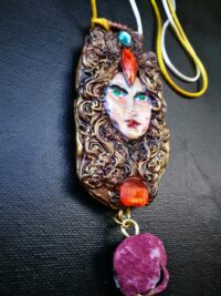 Artemis Amulet, Queen Witches Artemide Personal Spiritual Stones Beauty Love Magnetism & Transformation Magical Pendant