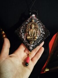 Magick Pendant of the Silent Lotus Spirit of the Golden Watcher Protection Manifestation Dragon Amulet