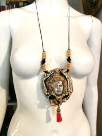 Tara Goddess, Quan Yin Talisman Pendant, Kwan Yin Divine Feminine Ethnic Prayer Amulet Yoga